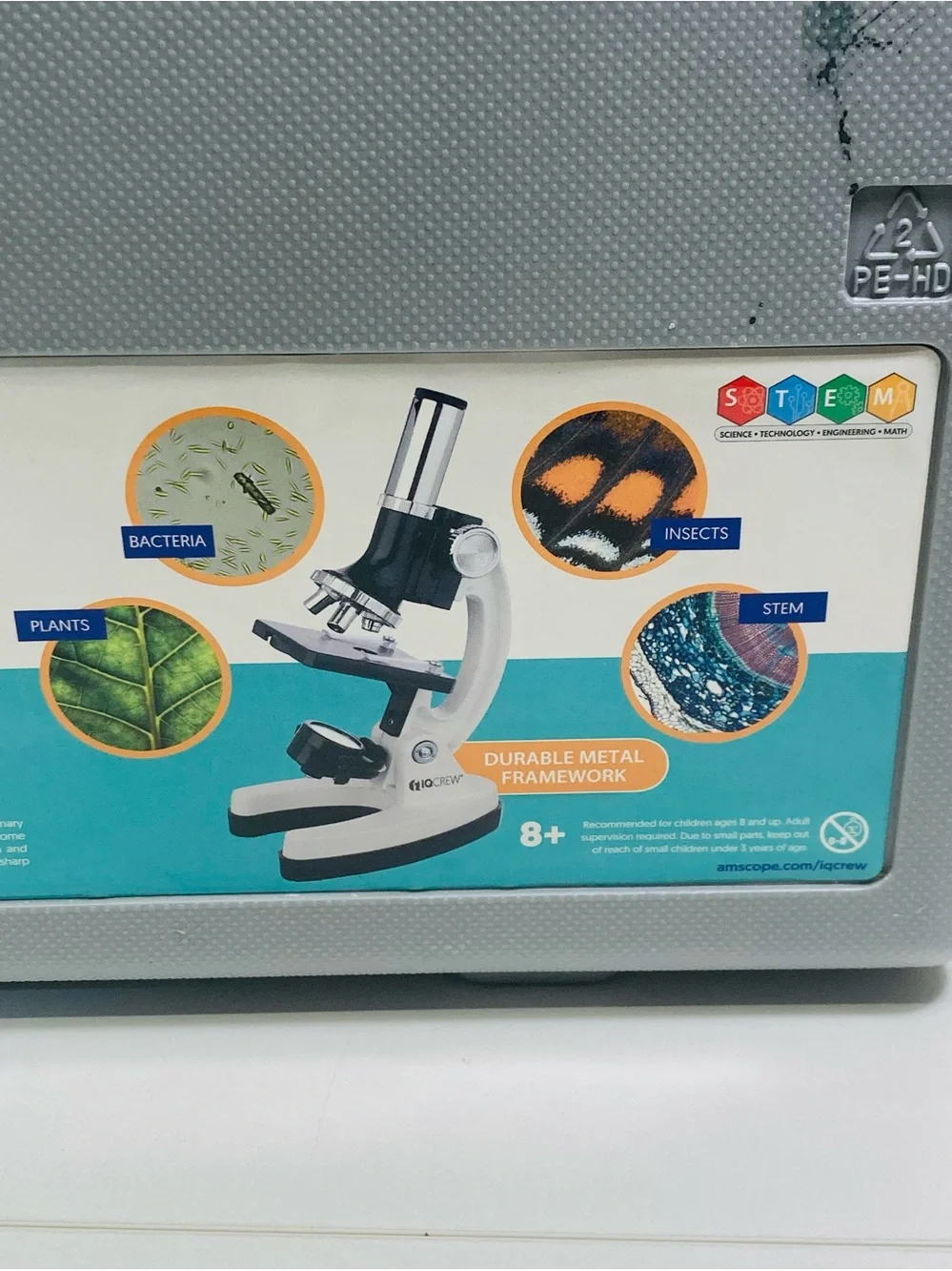 NWT IQ Crew 52+ Piece Microscope Set 1200X STEM